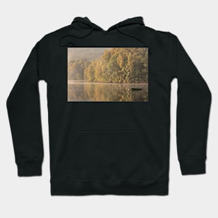 'Lone Boat, Still Loch', Loch faskally, Pitlochry. Hoodie